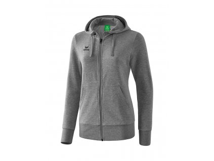 ERIMA dámska mikina HOODED SWEAT sivá