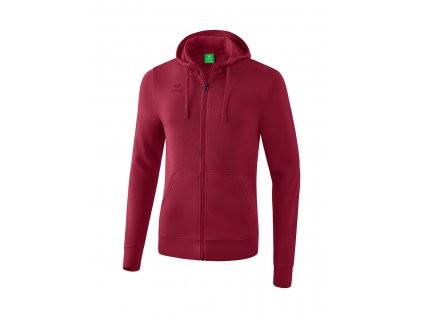 ERIMA mikina HOODED SWEAT bordová