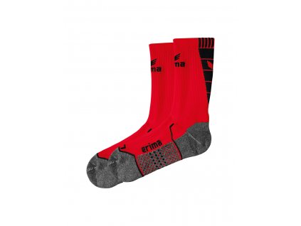 ERIMA tréningové ponožky červená čierna