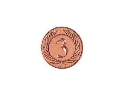 Emblém D1 malý - číslo 3 (Farba bronzová)
