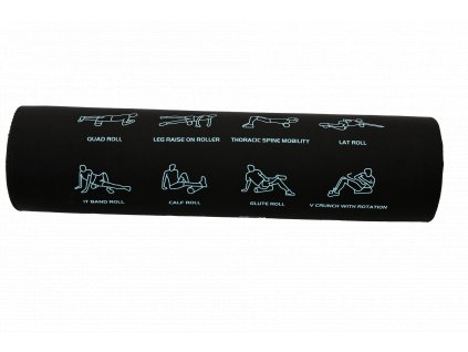 Roller penový s cvikmi čierna