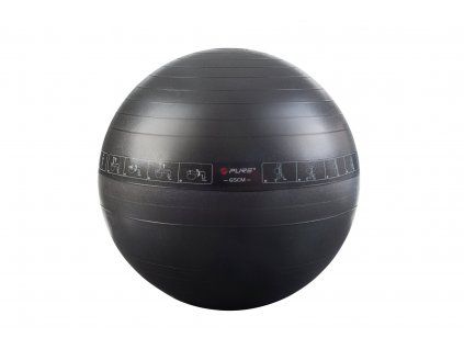 Gymnastický míč se cviky 65 cm černý