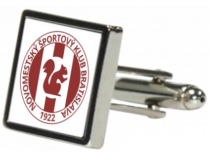 NŠK manžetový gombík štvorec biela