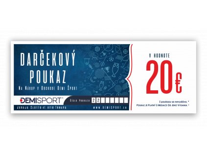 Darčeková poukážka 20 €