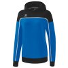 ERIMA dámska mikina s kapucňou CHANGE kráľovsky modrá čierna