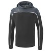 ERIMA mikina s kapucňou CHANGE čierna šedá