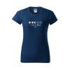 Tričko 3 tmavo modré dámske