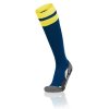 MACRON ponožkové štulpne AZLON tmavá modrá tmavá žltá
