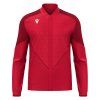 116818 macron mikina morpheus na zips cervena tmavocervena