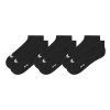 37783 1 erima kratke ponozky 3pack liners cierna