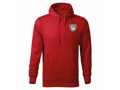 mikina červená predok