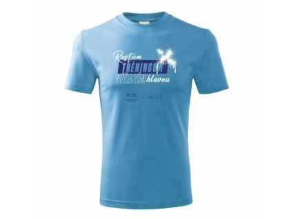 O2 ŠAMT Detské tričko Graffiti bledomodrá