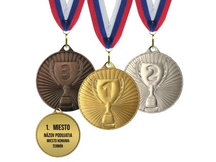 Set medailí MMC4504 s nálepkou a stužkou