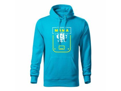 florbalova mama mikina modra