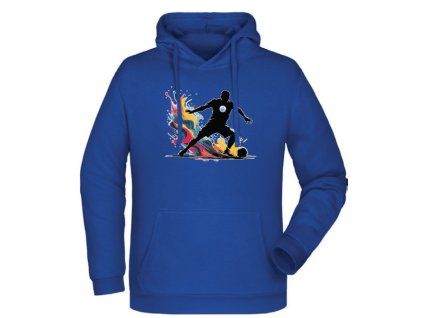 mikina modrá