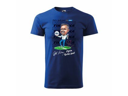 svěcený triko modrá