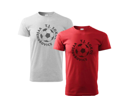 TRIKO VYŠEHO B ŠEDÉ + ČERVENÉ