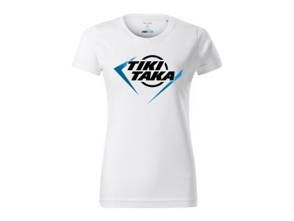 triko damske bila FRONT cernomodre logo