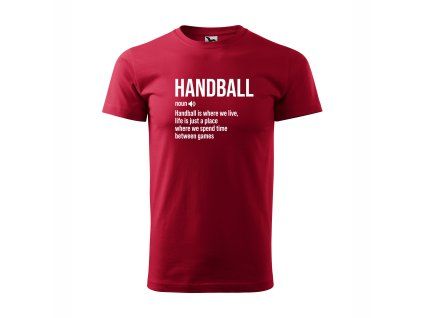 SZH Pánske tričko BASIC marlboro červená