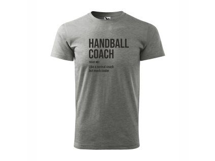 SZH Pánske tričko BASIC tmavosivý melír