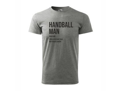 SZH Pánske tričko BASIC tmavosivý melír