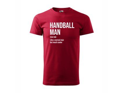 SZH Pánske tričko BASIC marlboro červená