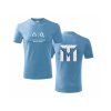 O2 ŠAMT Tričko logo bledomodrá