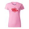 triko damske ruzova FRONT BRICK cervena logo orig