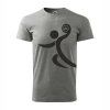 SZH Pánske tričko BASIC tmavosivý melír