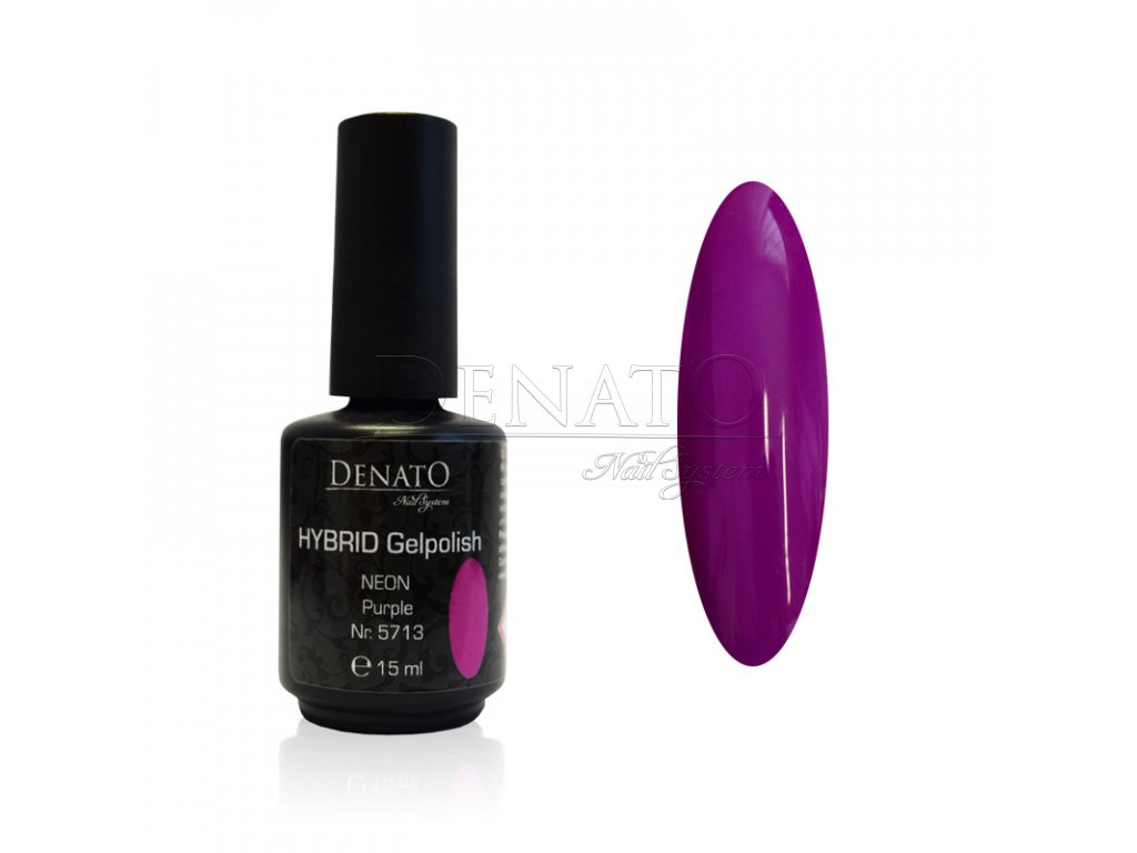 5713 Hybrid Gelpolish neon purple fialový uv led gel, 15 ml