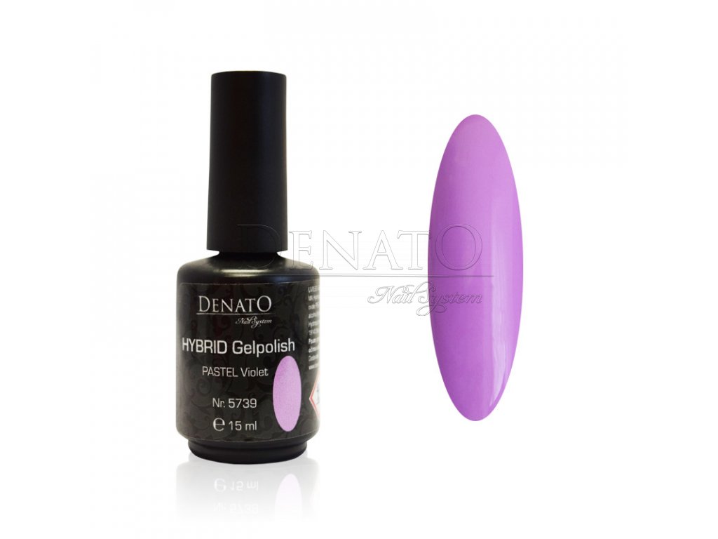 5739 Hybrid Gelpolish pastel violet fialový uv led gel, 15 ml
