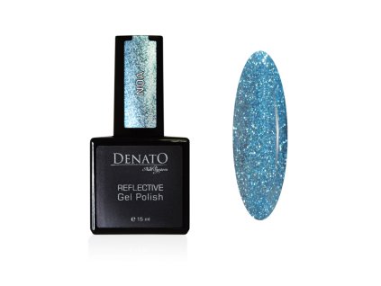 51041 REFLECTIVE uv led gel polish NOAglitrový modrý