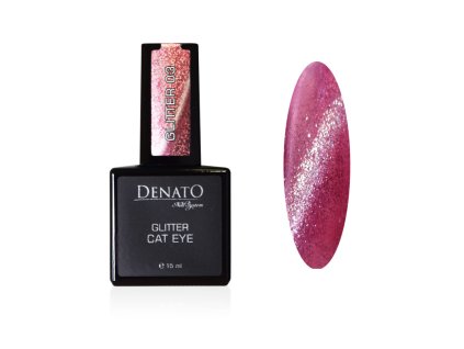 51048 CAT EYE Glitter 03 UV led gelpolish růžový glitr