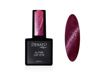 51049 CAT EYE Glitter 04 UV led gelpolish vínový glitr