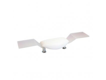 Opěrka pro ruce STANDART plus s policemi bílá perleť / Hand rest, With shelves, Pearlescent white