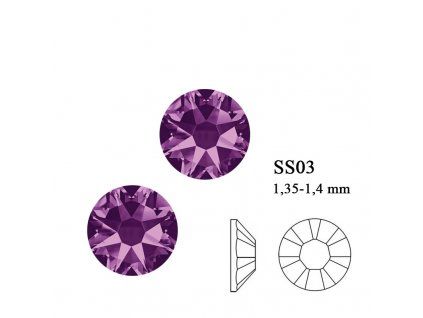 Ametyst 50 ks / 50 pcs