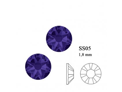 9208 Swarovski Purple velvet SS05