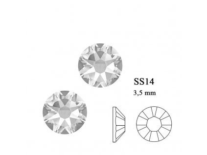 Crystal SS14 30 ks / 30 pcs