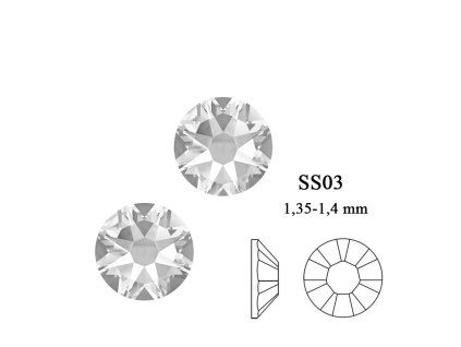 Crystal SS03 50 ks / 50 pcs