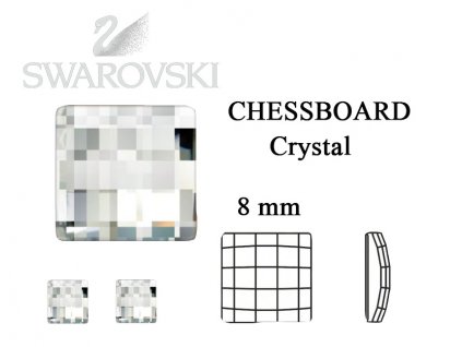 chessboard crystal 8 mm