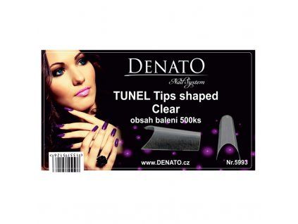 TUNEL Tips Shaped Clear 50 ks / 50 pcs