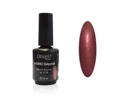 5779 Hybrid gelpolish mauve shimmer perletovy cervenohnedý uv led gel 15 ml