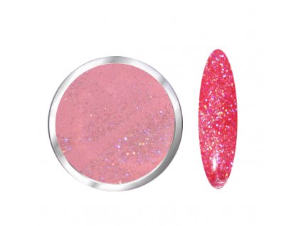 1708 Mauve Diamond barevný glitrový polymer růžový
