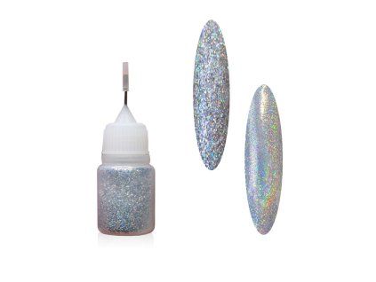 8997 1 blown glitter glamour silver