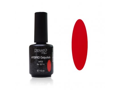 5214 Hybrid Gelpolish Megi, červený uv led gel, 15 ml