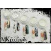 1398 4 opal flakes green