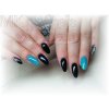 Schwarz Blau  UV LED Barevný gel