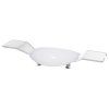 Opěrka pro ruce STANDART plus s policemi bílá lesklá / Hand rest, With shelves, Glossy white