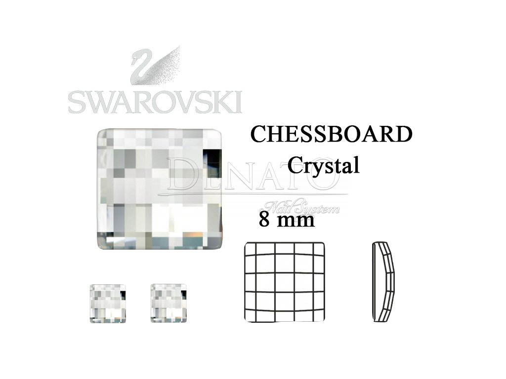 chessboard crystal 8 mm