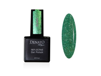 51042 REFLECTIVE uv led gel polish ELISAglitrový zelený